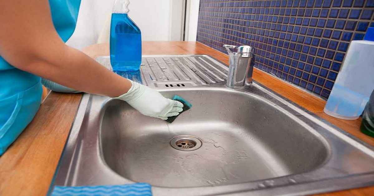 how to clean stainless steel sink hard water stains